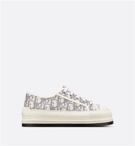 Walk'n'Dior Sneaker Stone Gray Dior Oblique Embroidered 